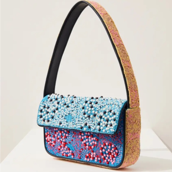 STAUD Handbags - Staud Multi Sized Swirl Hand Beaded Tommy Shoulder Bag- Shopbop Exclusive design